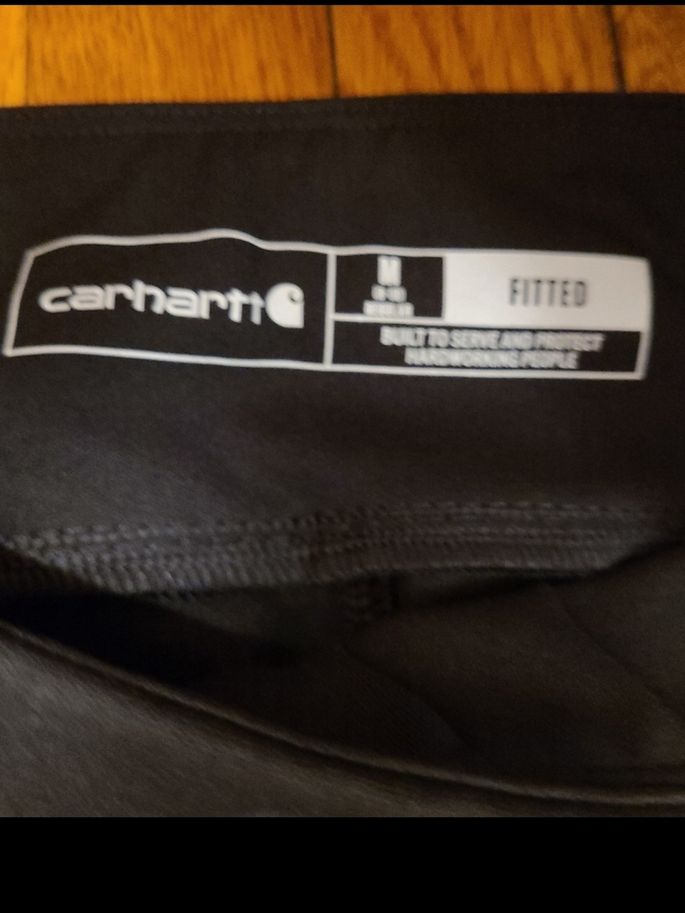 New Carhartt Black Force Fitted Work Pants Leggings Medium - Picture 3 of 3